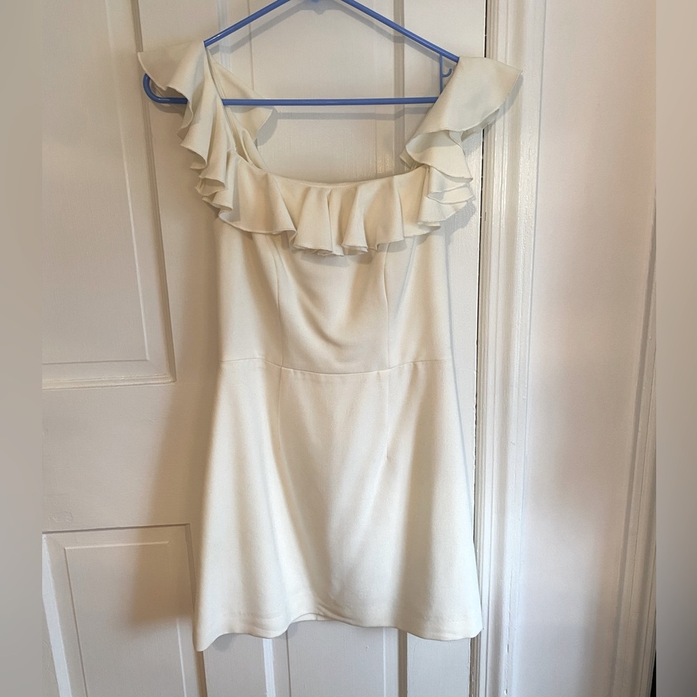 White mini dress